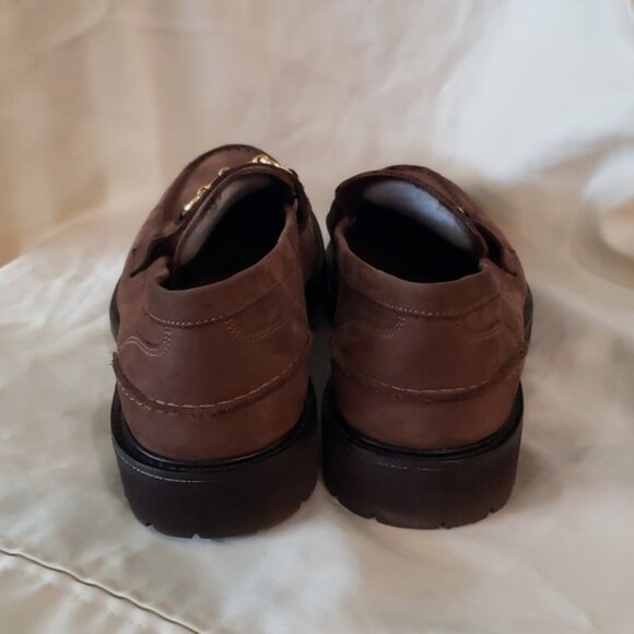 Vinny\'s Le Club Snaffle Bit Loafer Brown Nubuck Lightweight Lug Outsoles Size 10 main image 6